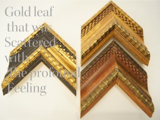 重厚感と散らされた金箔